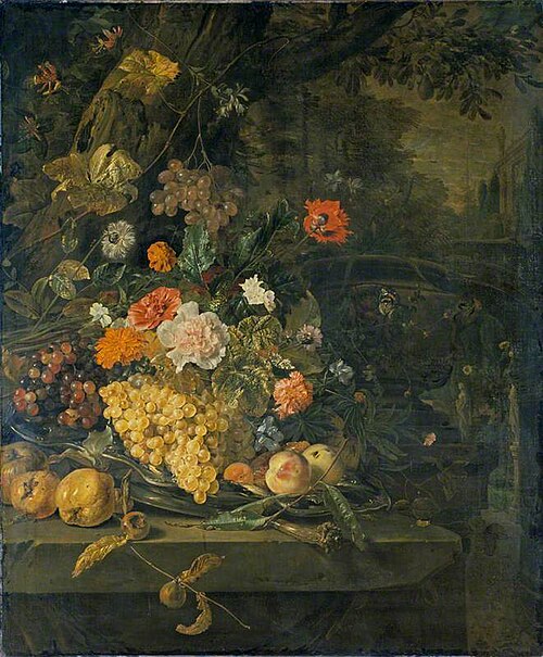 Flowers and Fruit, 1676, Jan Weenix