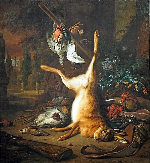 Still Life with Dead Rabbit and Birds, 1681, Jan Weenix