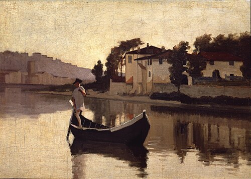 Arno près Casaccia, 1863, Giuseppe Abbati