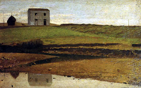 Maison du fleuve, 1863, Giuseppe Abbati
