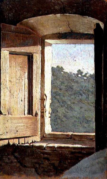 Country house window, 1865, Giuseppe Abbati