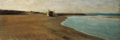 Beach at Caletta, 1863, Giuseppe Abbati