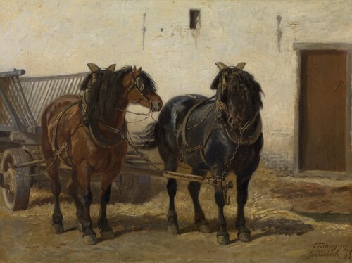 A Team of Horses, 1855, Charles Tschaggeny