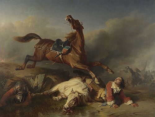 An Episode on the Field of Battle, 1848, Charles Tschaggeny