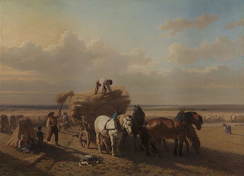 The Gathering of the Harvest, 1851, Charles Tschaggeny
