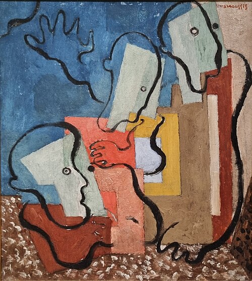 Trois personnages, , Louis Marcoussis