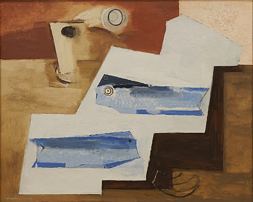 Les poissons bleus, 1928, Louis Marcoussis