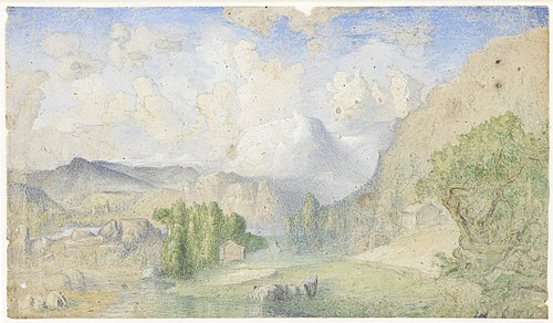Mountain landscape, 1872, Lars Hertervig