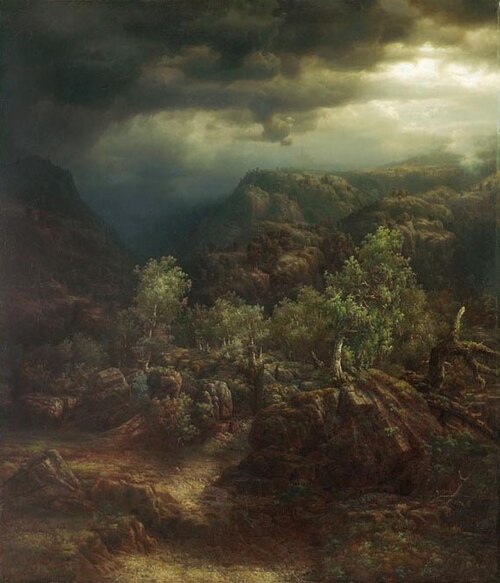 Rullestadjuvet, 1850, Lars Hertervig