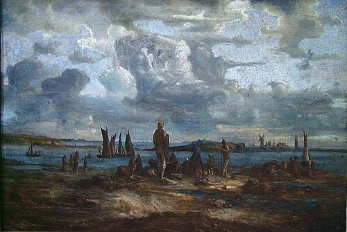 Spring Herring Fisheries, 1866, Lars Hertervig