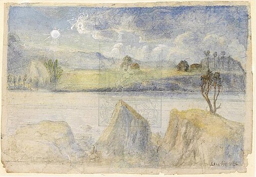 Landskap, 1870, Lars Hertervig