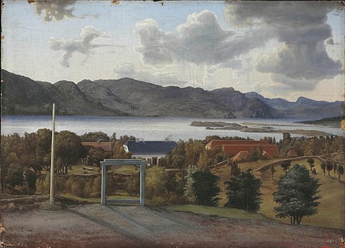 Fra Hindal (Landsiden), 1866, Lars Hertervig