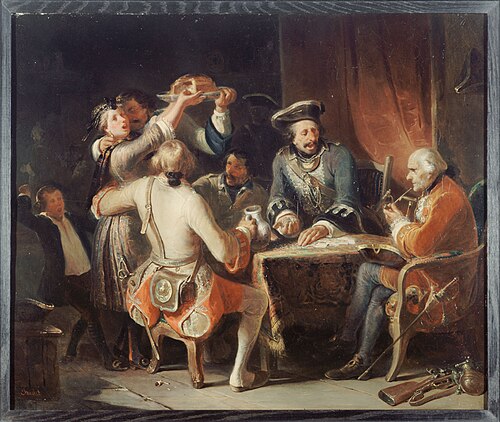 La Partie de cartes, , Nicolas-Toussaint Charlet