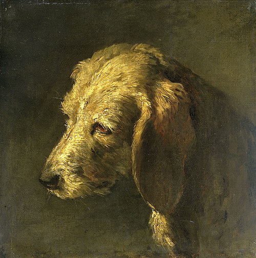 Tête de chien, 1832, Nicolas-Toussaint Charlet