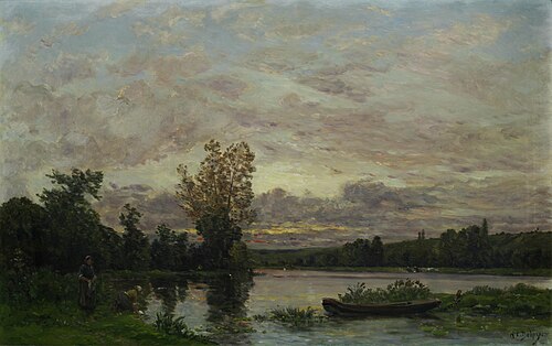 Evening on the Loire, , Hippolyte-Camille Delpy