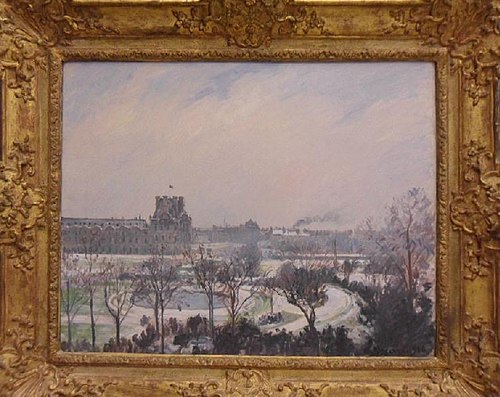 Le jardin des Tuileries, effet de neige, 1900, Camille Pissarro