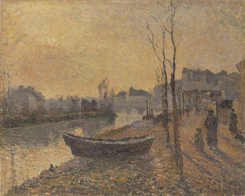 Quai du Pothuis, bords de l'Oise, 1882, Camille Pissarro