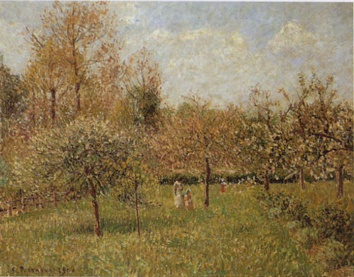 Printemps à Éragny, 1900, Camille Pissarro