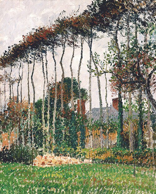 The Tall Beech Trees, Varengeville, 1899, Camille Pissarro