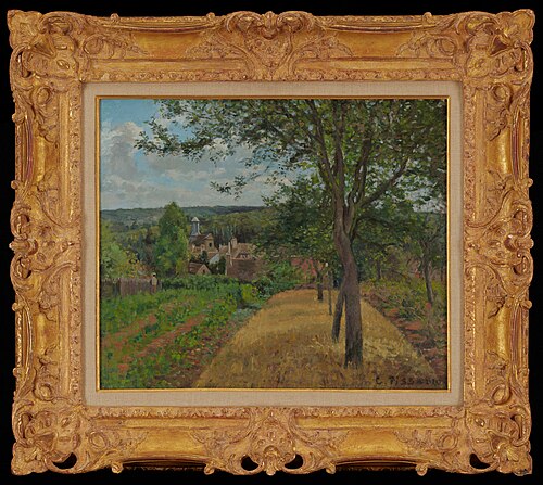 Vue sur le village de Louveciennes, 1872, Camille Pissarro