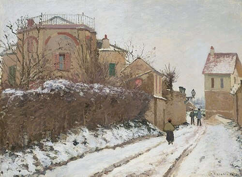 Rue de la Citadelle, Pontoise, 1873, Camille Pissarro