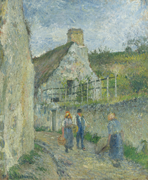 Rue de Roches au Valhrmeil, Auvers sur Oise, 1880, Camille Pissarro