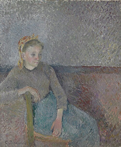 Paysanne assise, 1882, Camille Pissarro