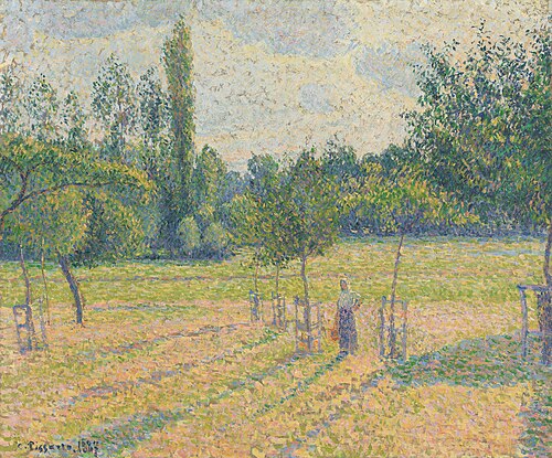 Late Afternoon in our Meadow, 1887, Camille Pissarro