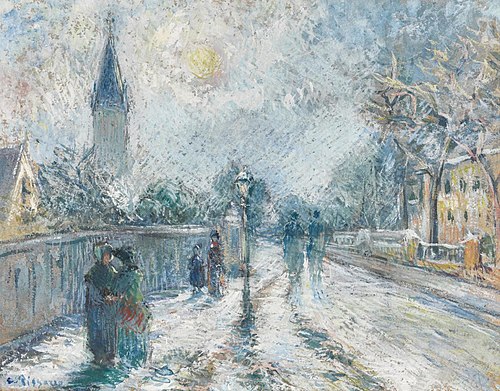 All Saints' Church, 1871, Camille Pissarro