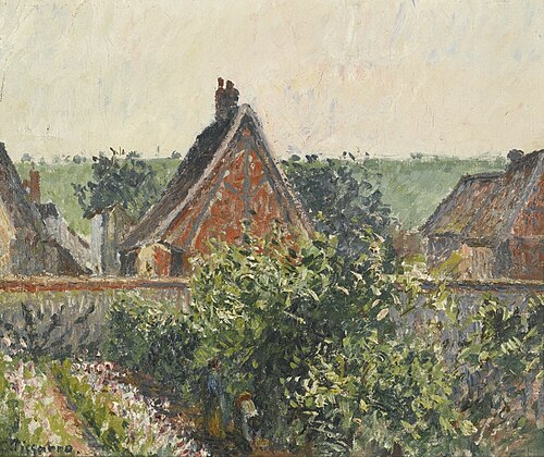 Coin du jardin à Eragny, , Camille Pissarro