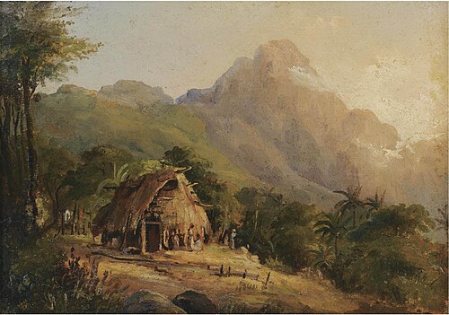 Hut in a mountain landscape, Galipan, 1854, Camille Pissarro