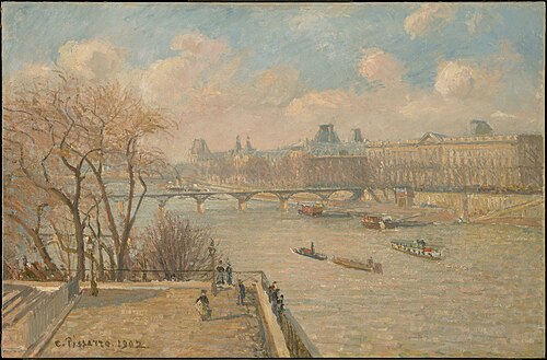 The Louvre from the Pont Neuf, 1902, Camille Pissarro