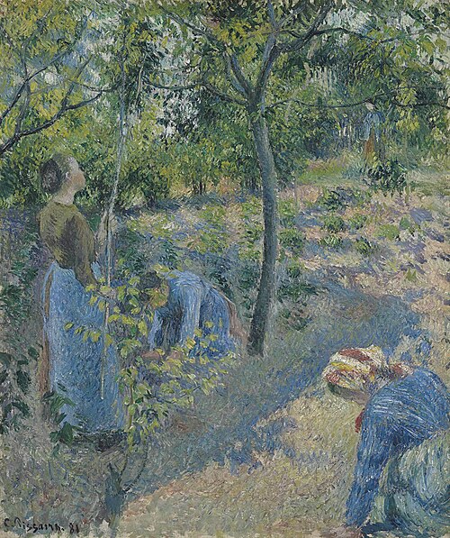 Picking Apples, 1881, Camille Pissarro
