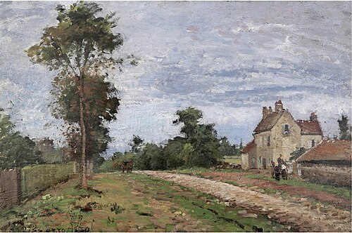 The House of M. Musy, Louveciennes, 1870, Camille Pissarro