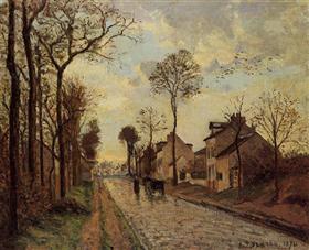 Route de Versailles, Louveciennes, after Rain, 1870, Camille Pissarro