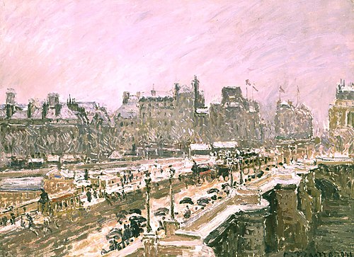 le Pont Neuf, Effet de Neige, 1901, Camille Pissarro