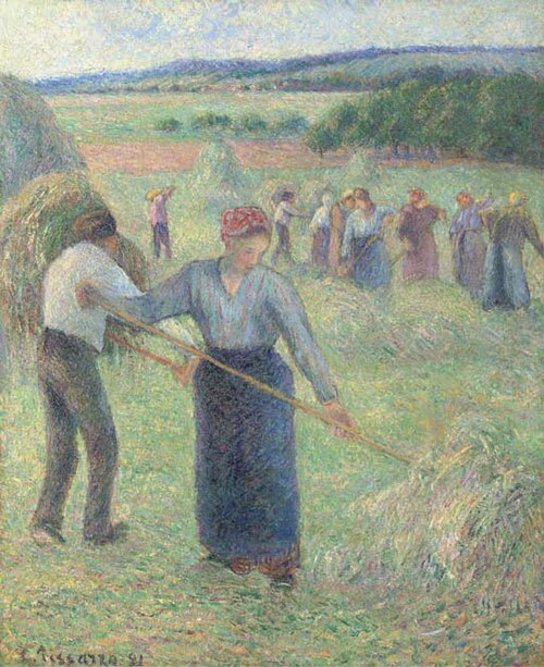Fenaison à Éragny, 1891, Camille Pissarro