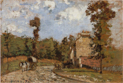 Road to Versailles, Marly-le-Roi, , Camille Pissarro
