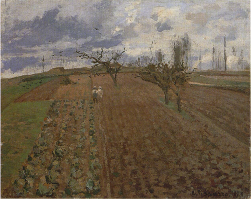 Terres labourées près d'Osny, 1873, Camille Pissarro