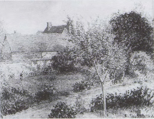 Novembre à Eragny, , Camille Pissarro