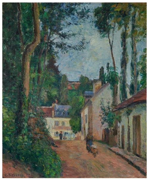 Rue du Fond-de-l'Hermitage, Pontoise, 1876, Camille Pissarro
