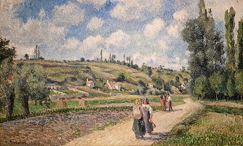Terrain dans les environs de Pontoise, rue d'Auvers, 1881, Camille Pissarro