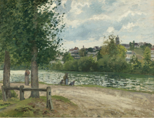 BORDS DE L'OISE À PONTOISE, , Camille Pissarro