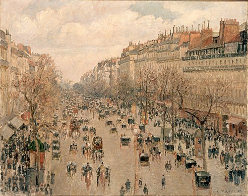 Boulevard Montmartre, soleil après-midi, 1897, Camille Pissarro