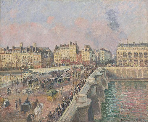 Le Pont Neuf, après-midi, 1901, Camille Pissarro