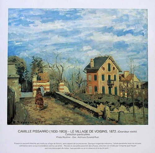 Le Village de Voisins, 1872, Camille Pissarro