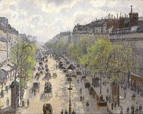 Le Boulevard de Montmartre, matinée de printemps, 1897, Camille Pissarro