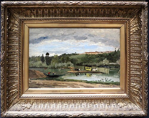 The Ferry at La Varenne-Saint-Hilaire, 1864, Camille Pissarro