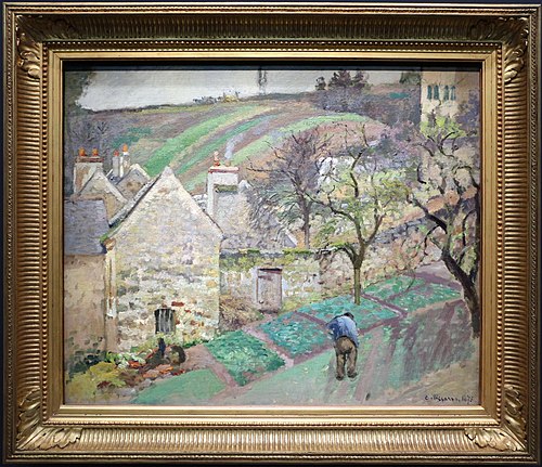 Coteau de l'Hermitage, Pontoise, 1873, Camille Pissarro