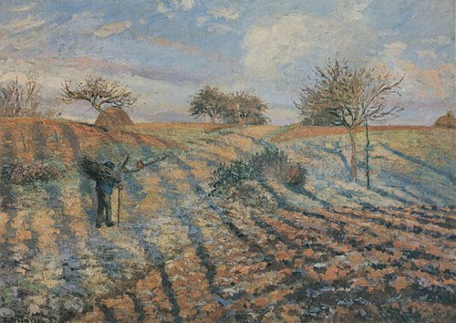 Gelée blanche, 1873, Camille Pissarro